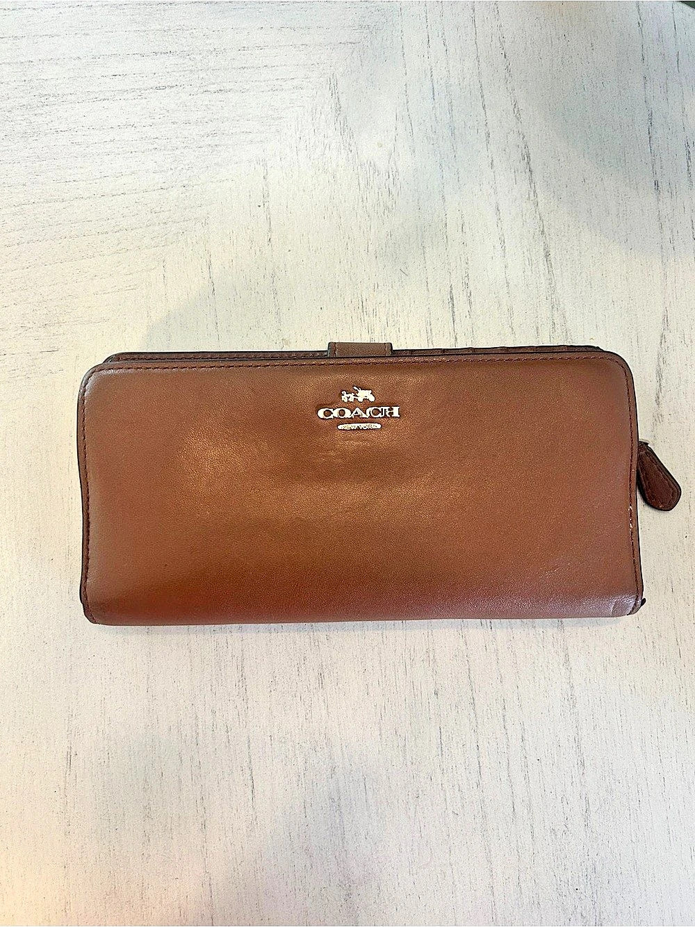 Coach Brown Leather Organizer Wallet